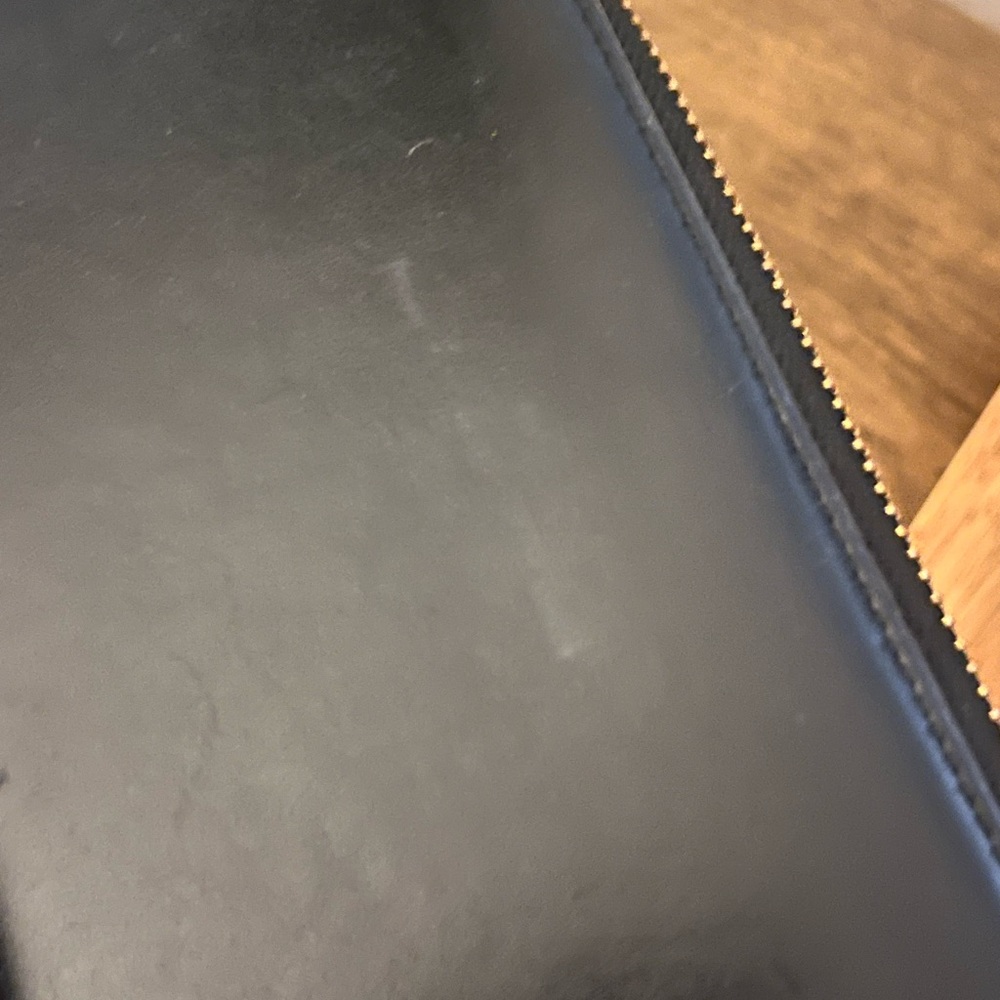 Black Leather Anya Hindmarch Emoji long wallet. - Picture 11 of 12